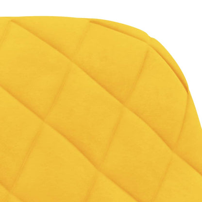 Jídelní Židle 2 Ks Žluté Samet