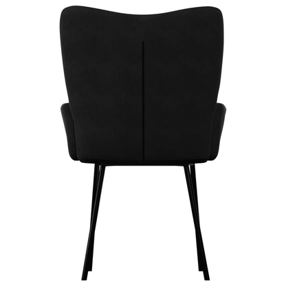 Jídelní Židle 2 Ks Černé Samet
