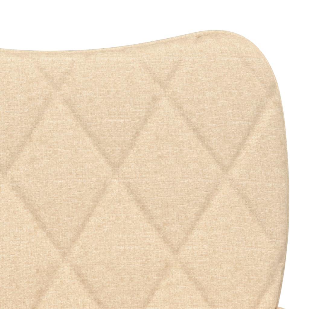Jídelní Židle 2 Ks Krémové Textil