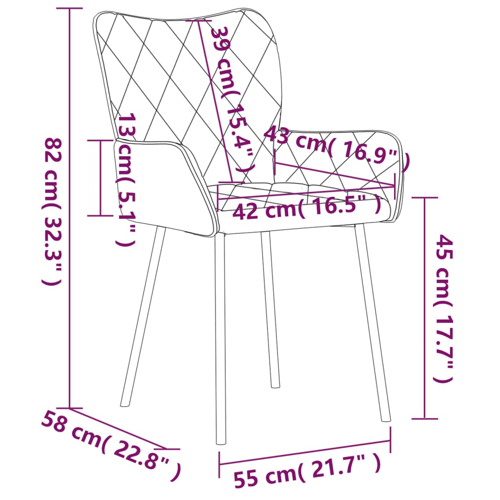 Jídelní Židle 2 Ks Krémové Textil