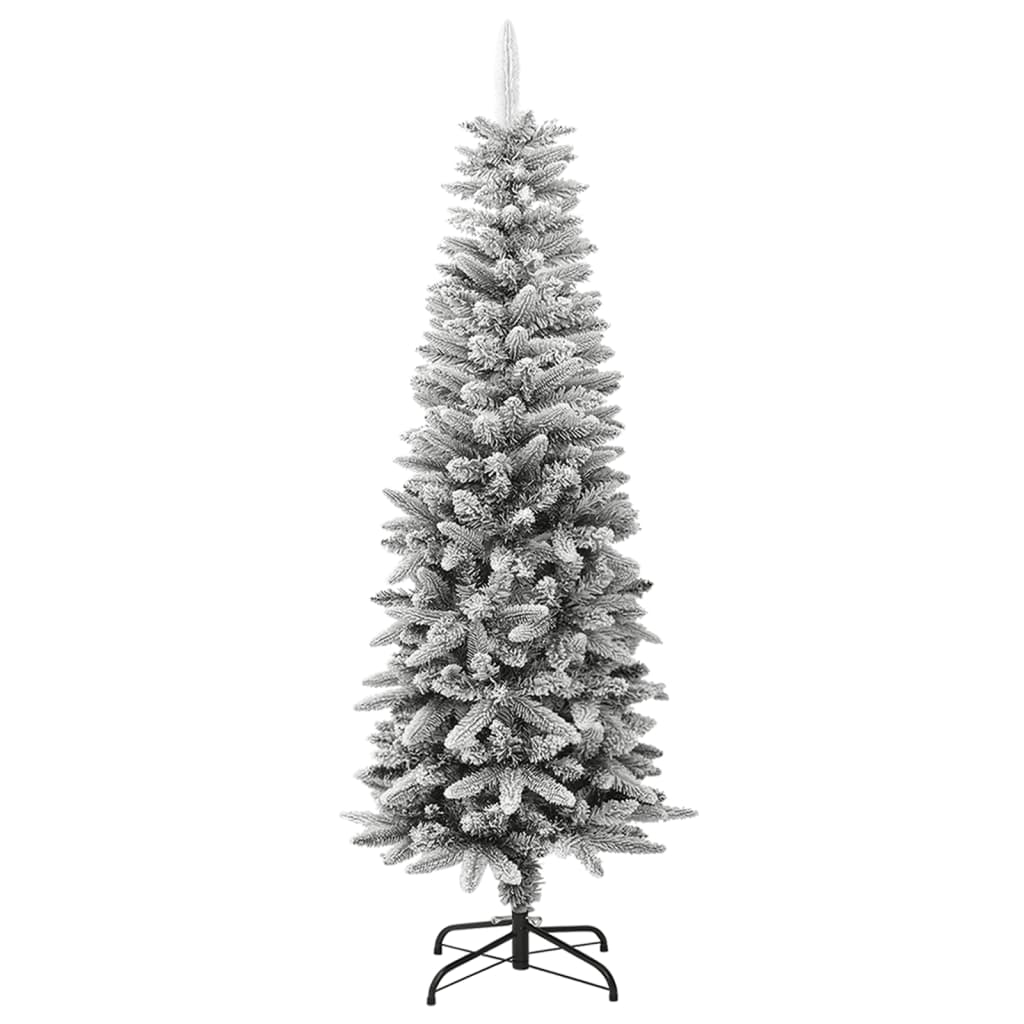 Umělý Úzký Vánoční Stromek Zasněžený 150 Cm Pvc A Pe