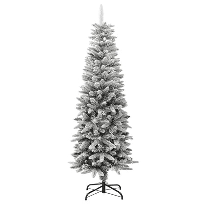 Umělý Úzký Vánoční Stromek Zasněžený 150 Cm Pvc A Pe