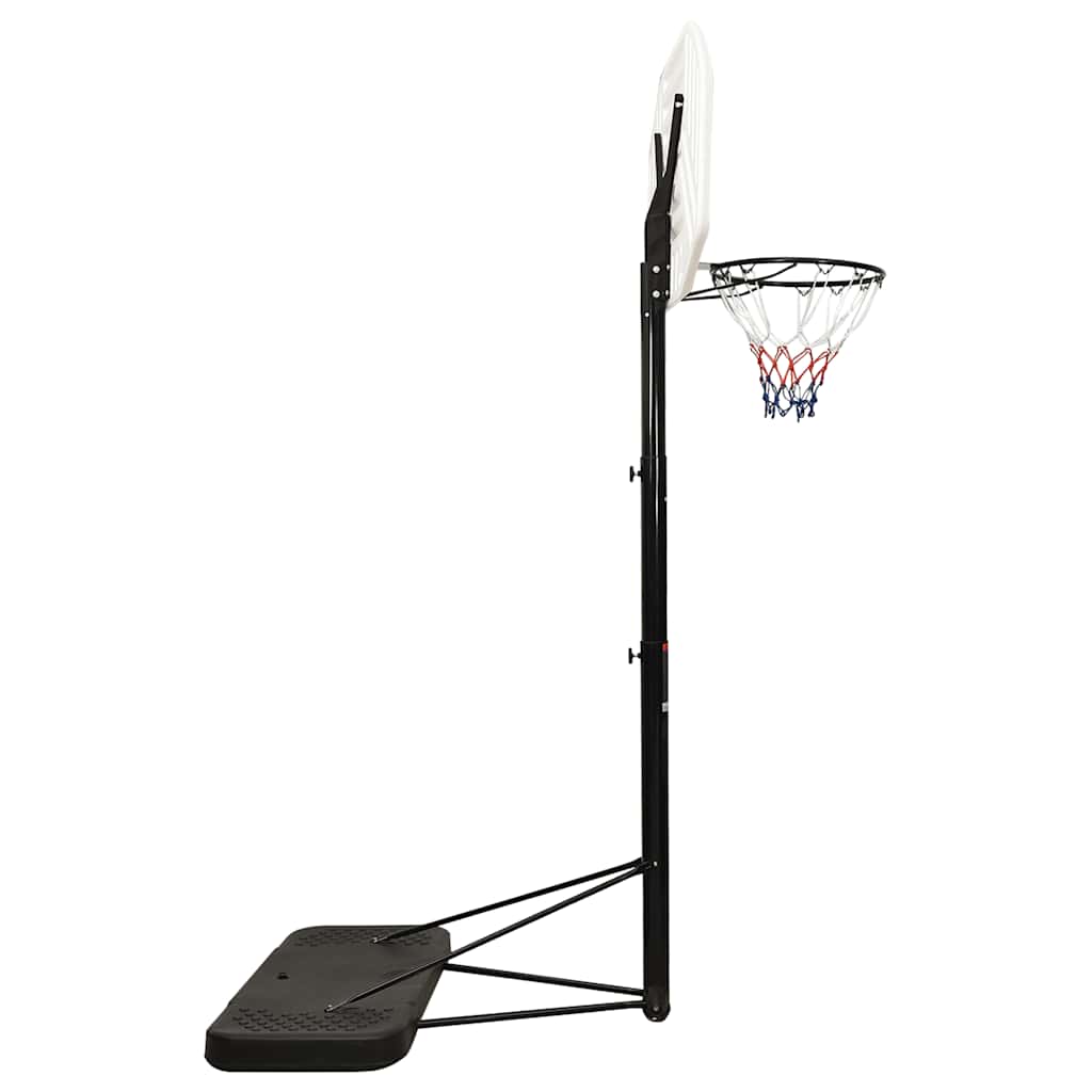 Basketbalový Koš Bílý 258–363 Cm Polyethylen