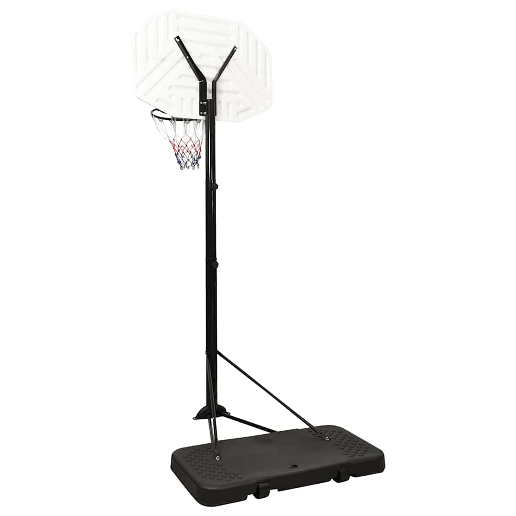 Basketbalový Koš Bílý 258–363 Cm Polyethylen