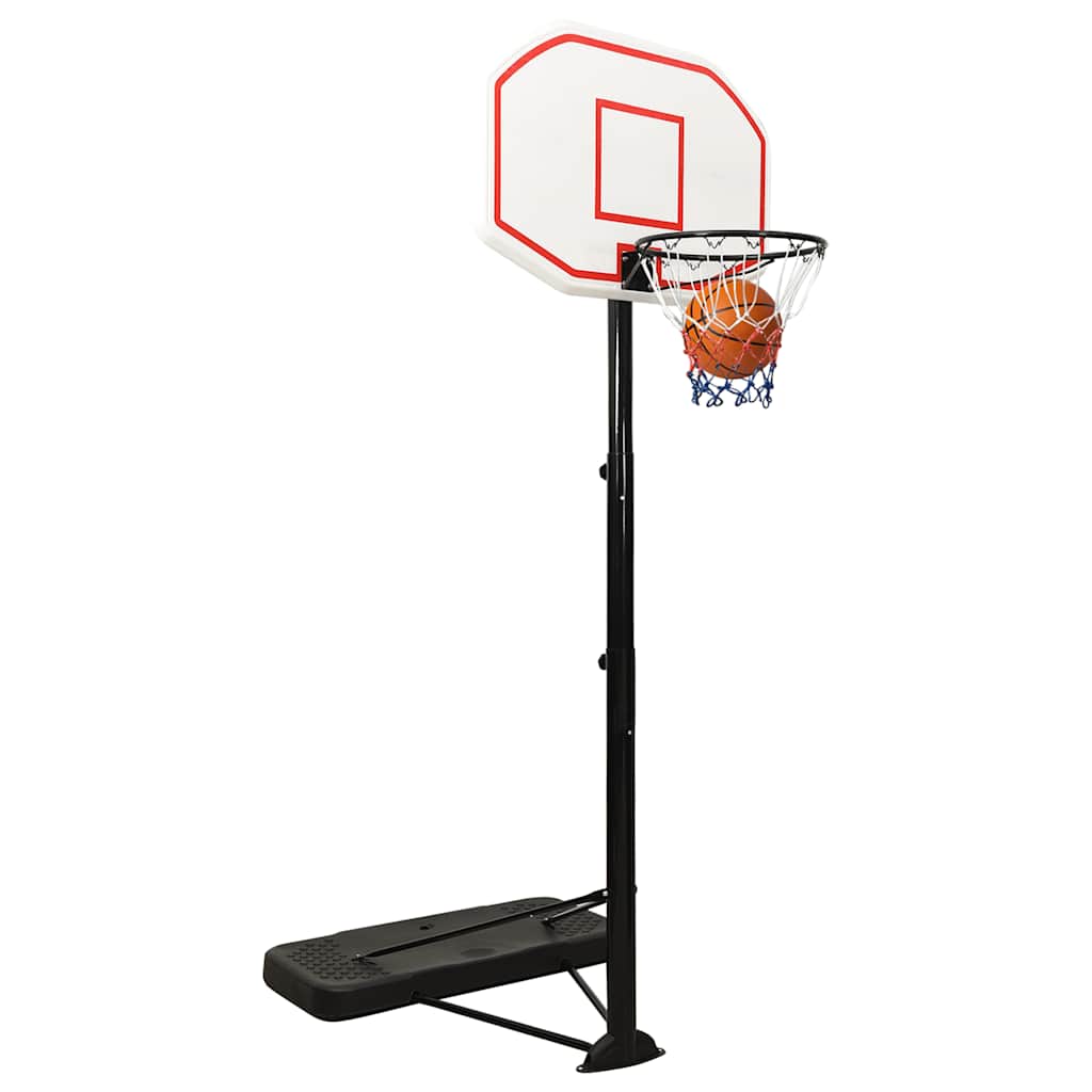 Basketbalový Koš Bílý 258–363 Cm Polyethylen