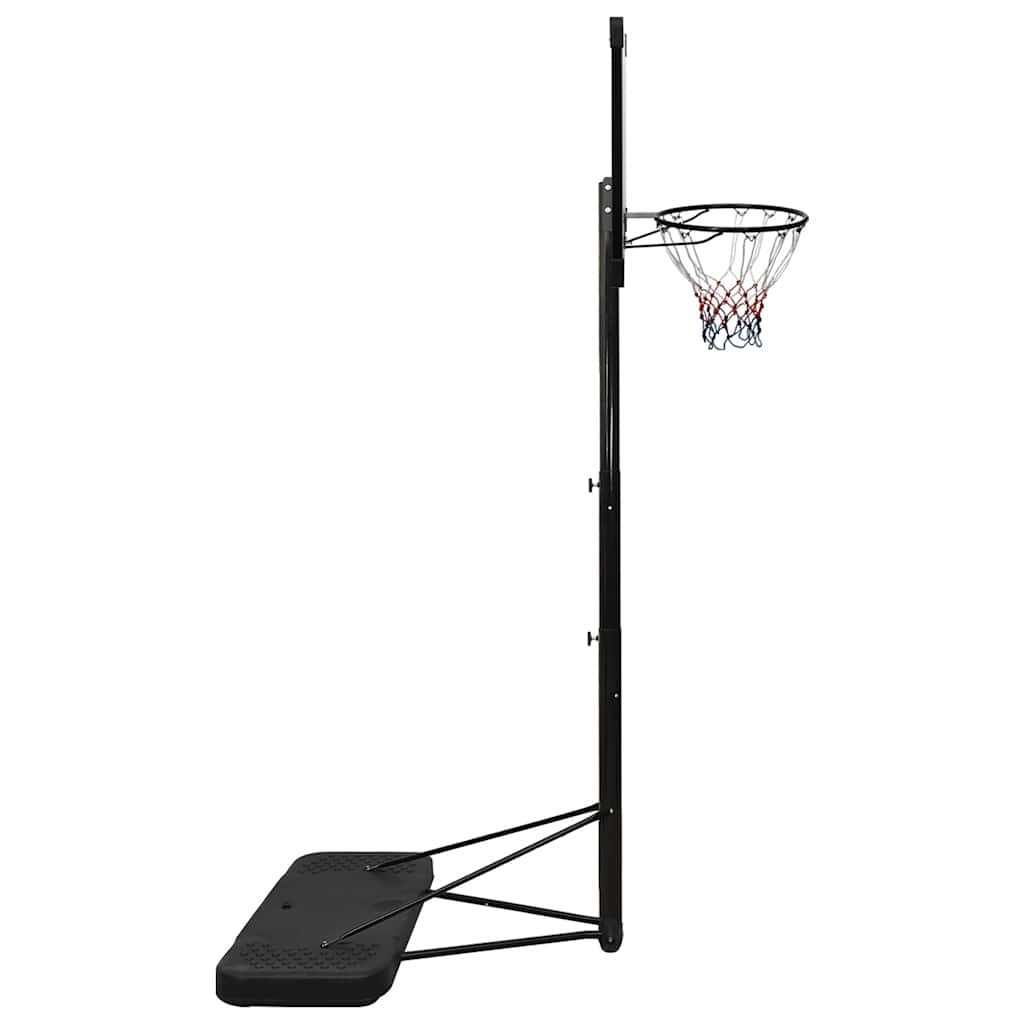 Basketbalový Koš S Průhlednou Deskou 256–361 Cm Polykarbonát