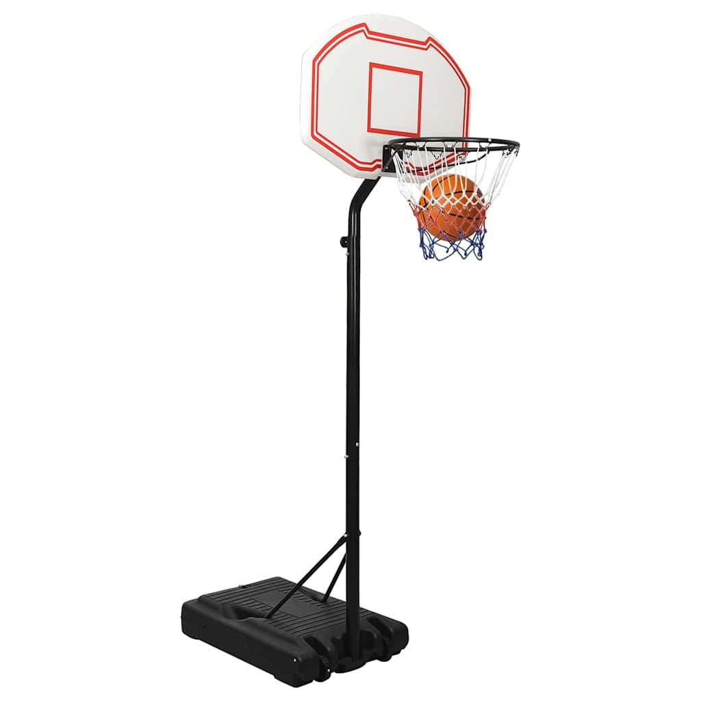 Basketbalový Koš Bílý 237–307 Cm Polyethylen