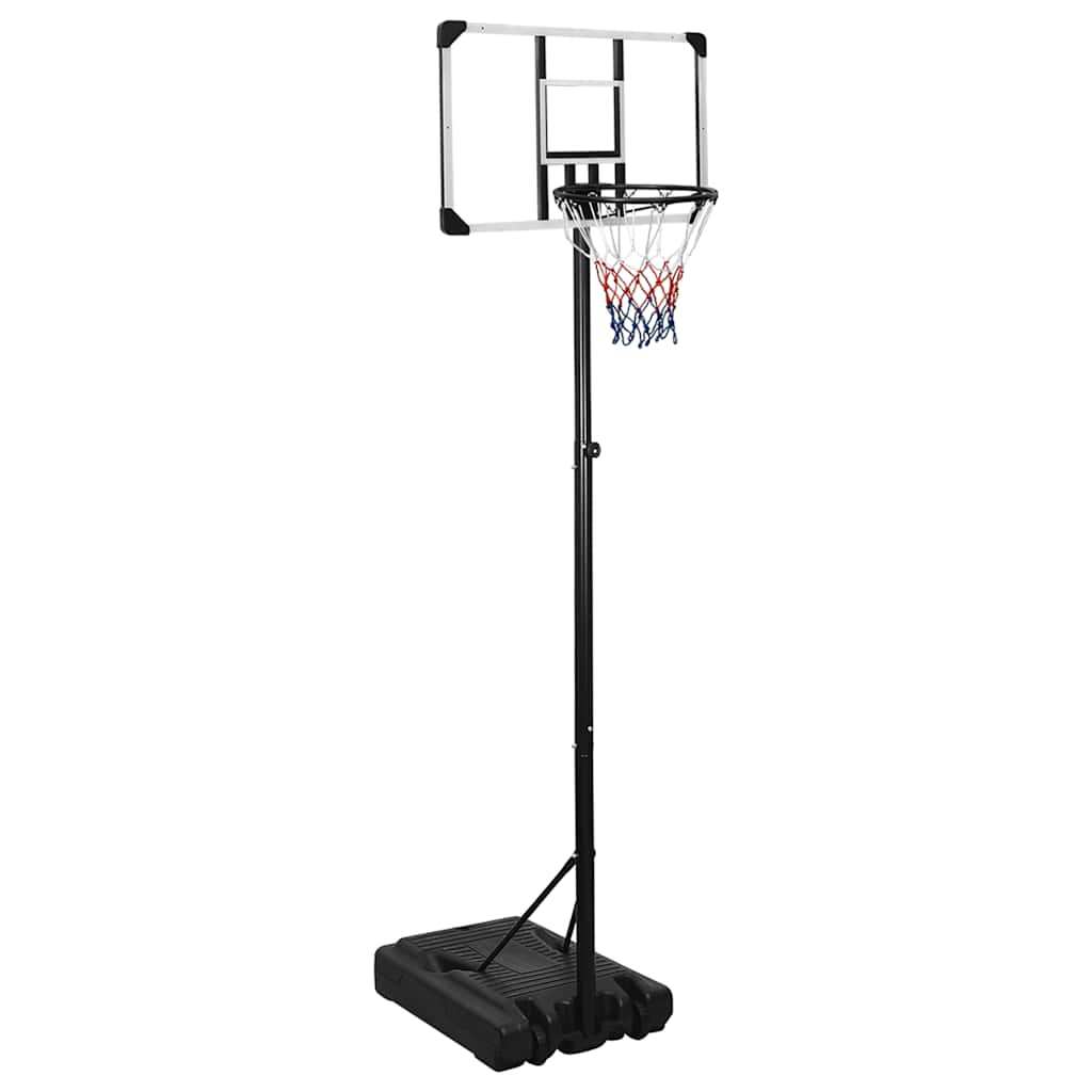Basketbalový Koš S Průhlednou Deskou 235–301 Cm Polykarbonát