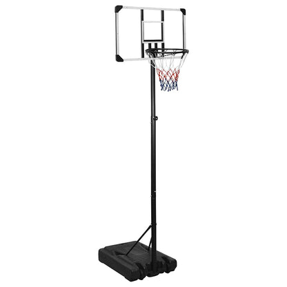 Basketbalový Koš S Průhlednou Deskou 235–301 Cm Polykarbonát