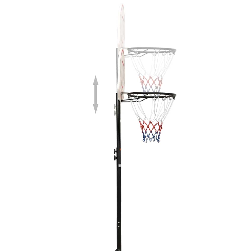 Basketbalový Koš Bílý 216–250 Cm Polyethylen