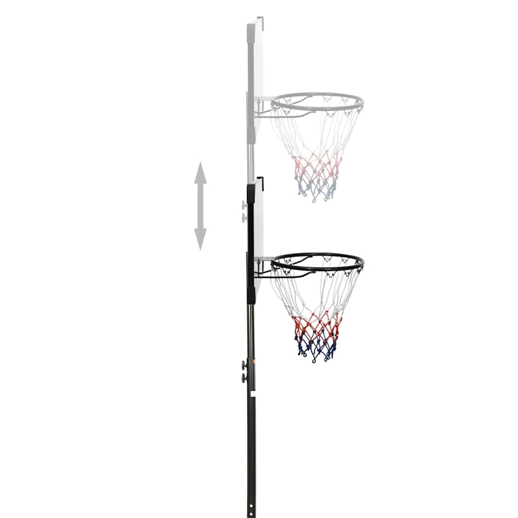 Basketbalový Koš S Průhlednou Deskou 216 X 250 Cm Polykarbonát
