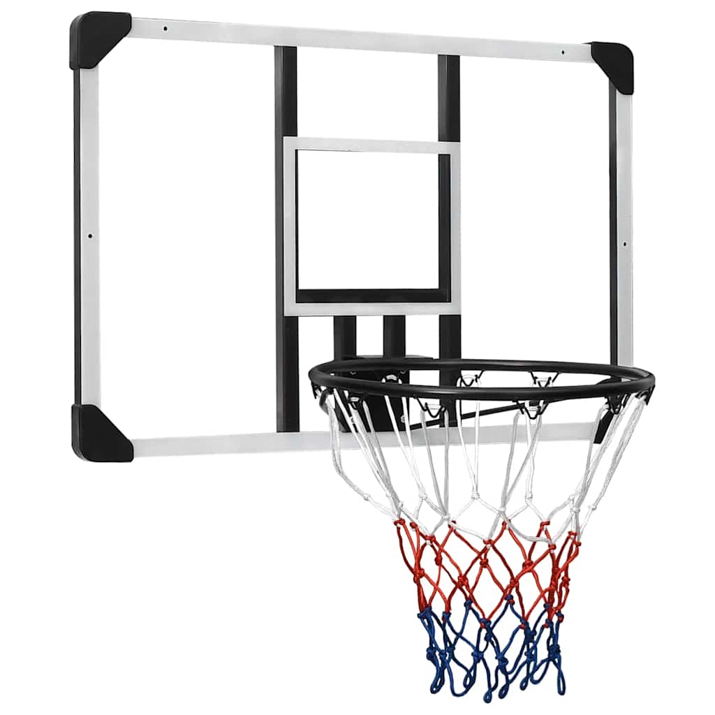 Basketbalový Koš S Průhlednou Deskou 90X60X2,5 Cm Polykarbonát