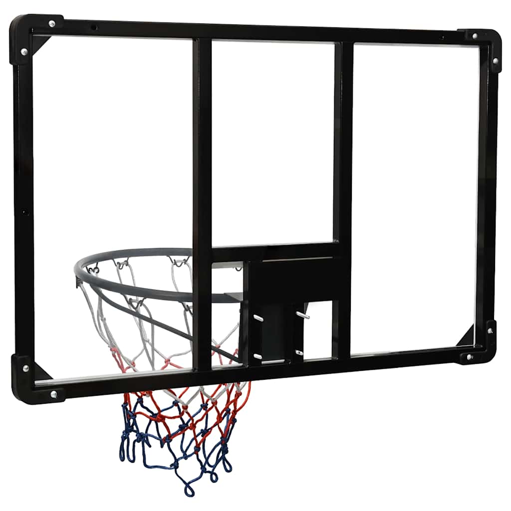 Basketbalový Koš S Průhlednou Deskou 90X60X2,5 Cm Polykarbonát