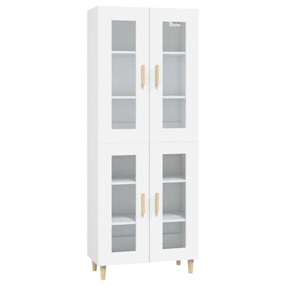 Skříň Highboard 69,5 X 34 X 180 Cm Kompozitní Dřevo