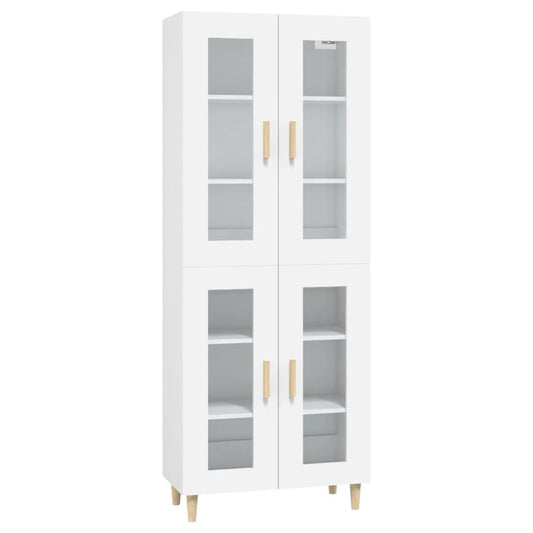 Skříň Highboard 69,5 X 34 X 180 Cm Kompozitní Dřevo