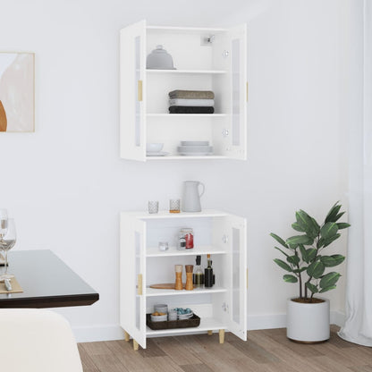 Skříň Highboard 69,5 X 34 X 180 Cm Kompozitní Dřevo