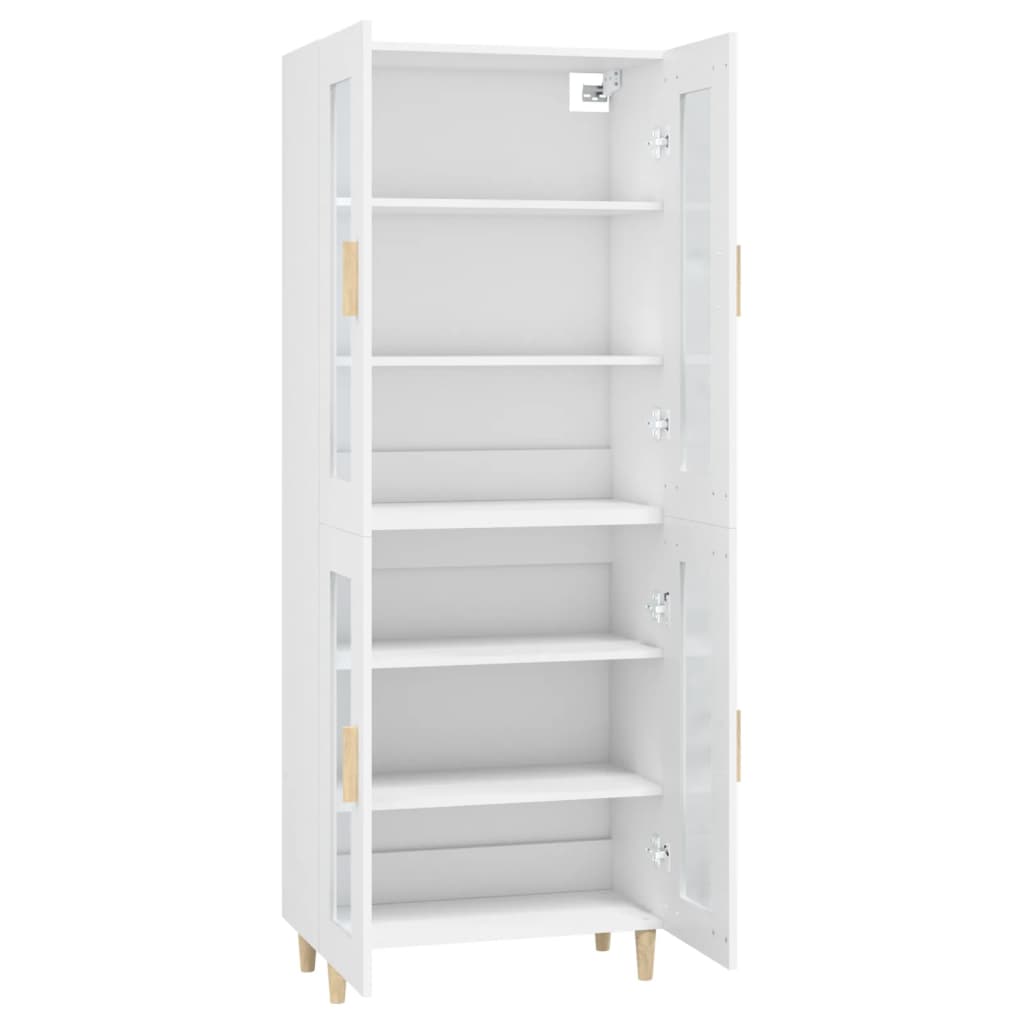 Skříň Highboard 69,5 X 34 X 180 Cm Kompozitní Dřevo