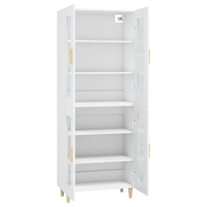 Skříň Highboard 69,5 X 34 X 180 Cm Kompozitní Dřevo