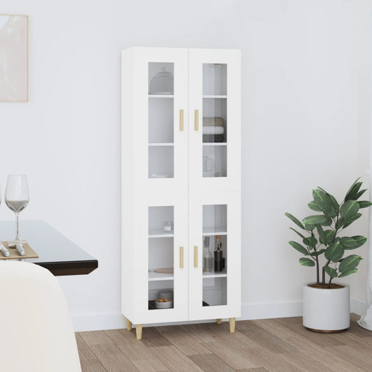 Skříň Highboard 69,5 X 34 X 180 Cm Kompozitní Dřevo