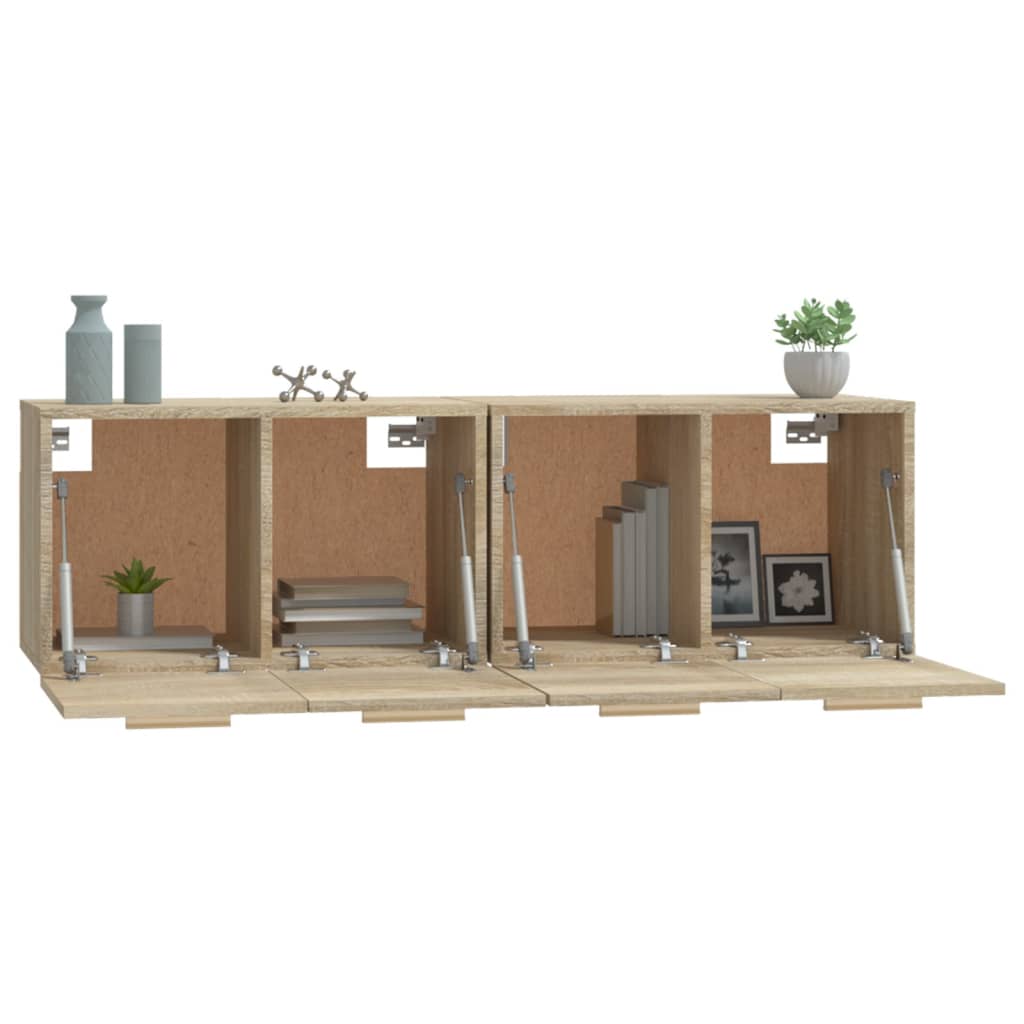 Nástěnné Skříňky 2 Ks Dub Sonoma 60 X 36,5 X 35 Cm Kompozit