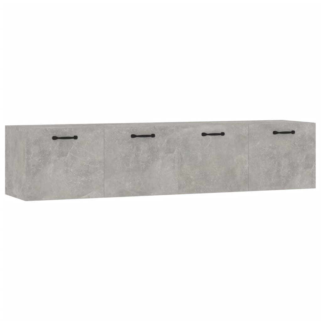 Nástěnné Skříňky 2 Ks Betonově Šedé 60X36,5X35 Cm Kompozit