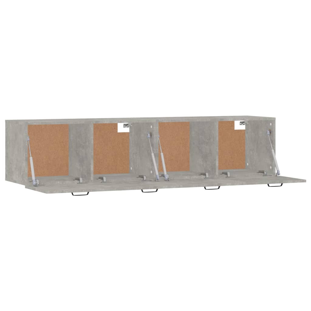 Nástěnné Skříňky 2 Ks Betonově Šedé 60X36,5X35 Cm Kompozit