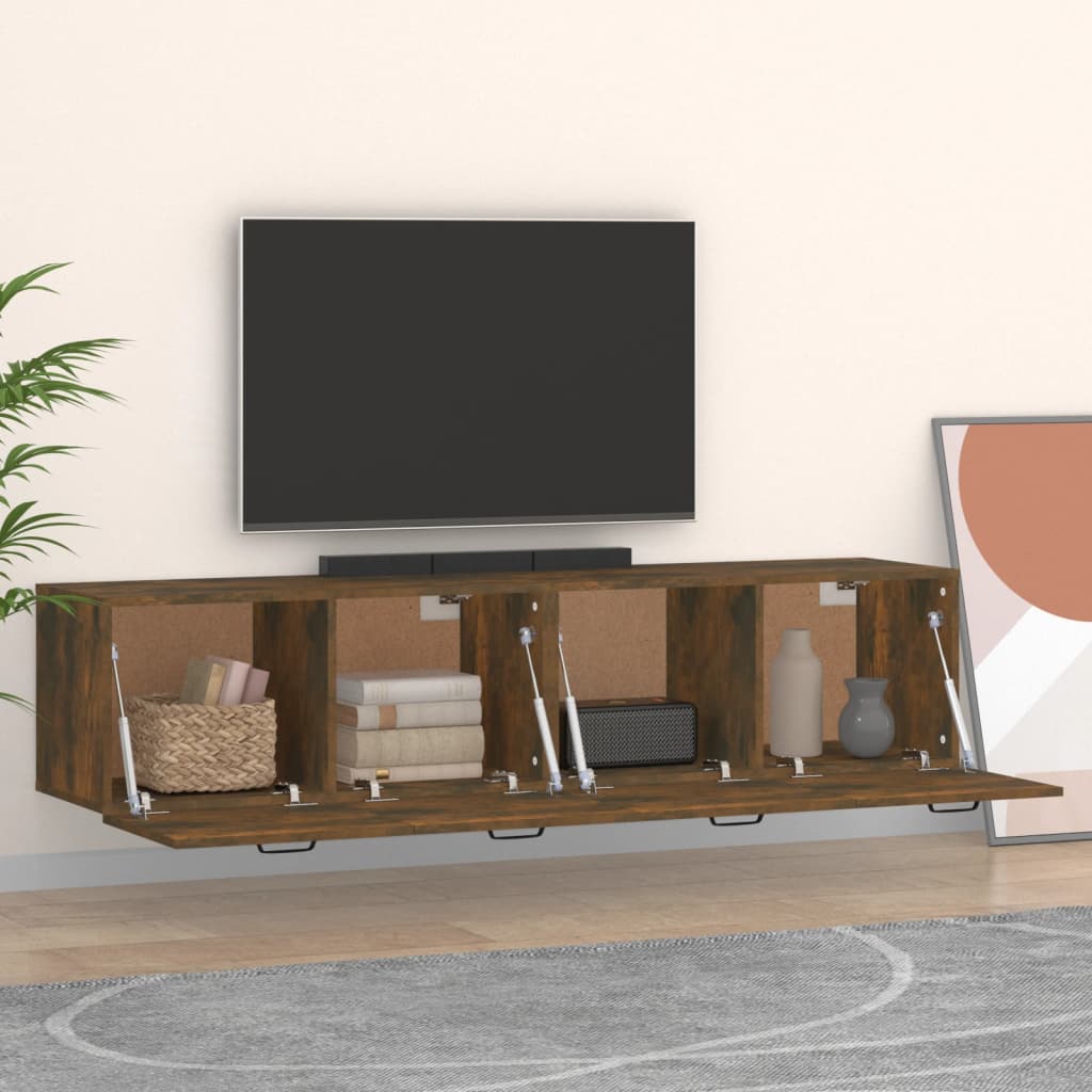 Nástěnné Skříňky 2 Ks 60 X 36,5 X 35 Cm Kompozit