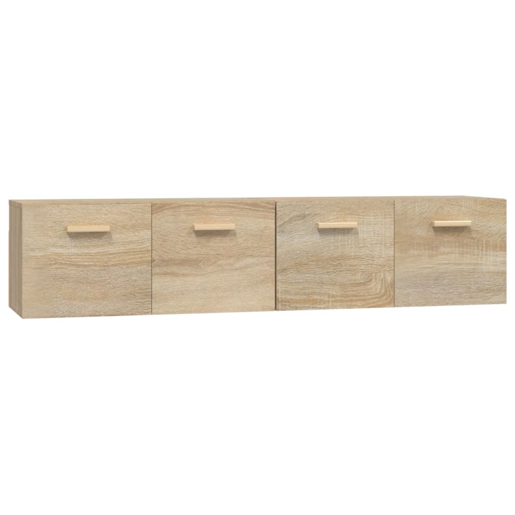 Nástěnné Skříňky 2 Ks Dub Sonoma 80X35X36,5 Cm Kompozitní Dřevo