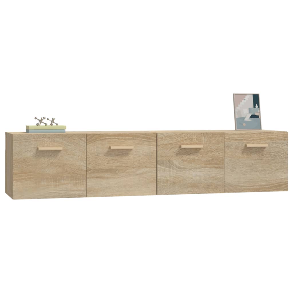 Nástěnné Skříňky 2 Ks Dub Sonoma 80X35X36,5 Cm Kompozitní Dřevo