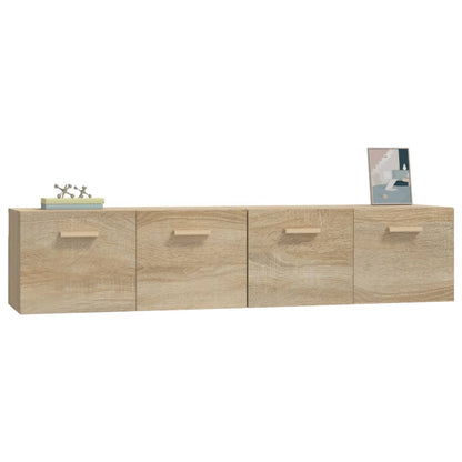 Nástěnné Skříňky 2 Ks Dub Sonoma 80X35X36,5 Cm Kompozitní Dřevo