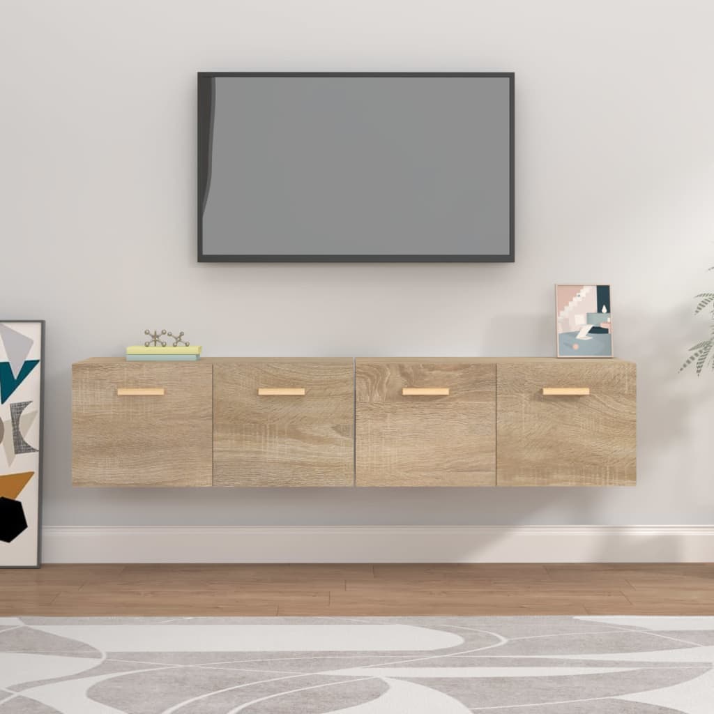 Nástěnné Skříňky 2 Ks Dub Sonoma 80X35X36,5 Cm Kompozitní Dřevo