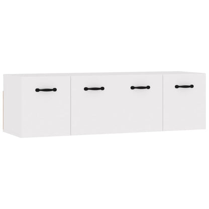 Nástěnné Skříňky 2 Ks Bílé 80 X 35 X 36,5 Cm Kompozitní Dřevo