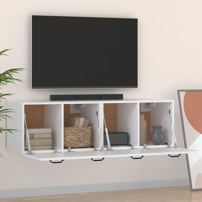 Nástěnné Skříňky 2 Ks Bílé 80 X 35 X 36,5 Cm Kompozitní Dřevo