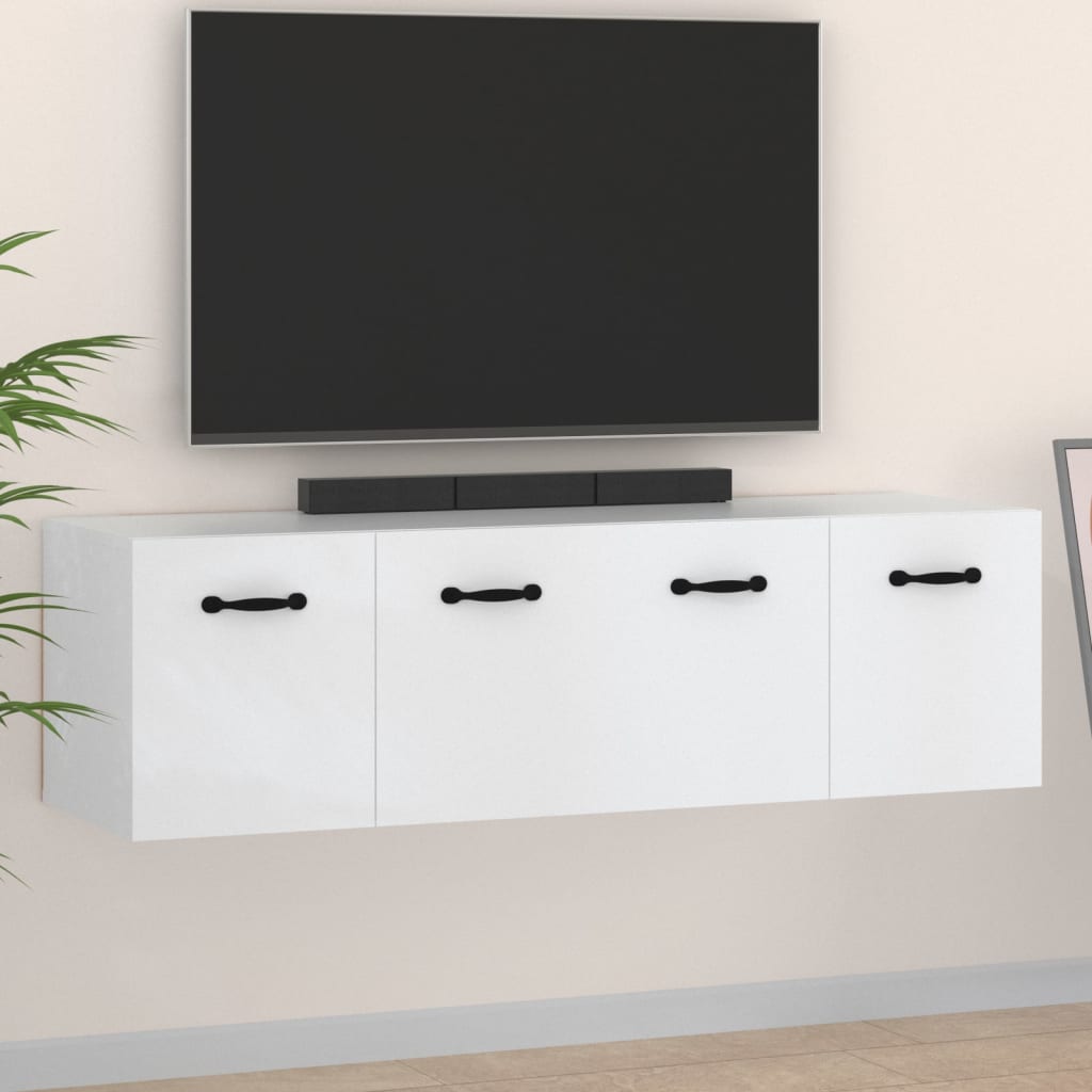 Nástěnné Skříňky 2 Ks Bílé 80 X 35 X 36,5 Cm Kompozitní Dřevo