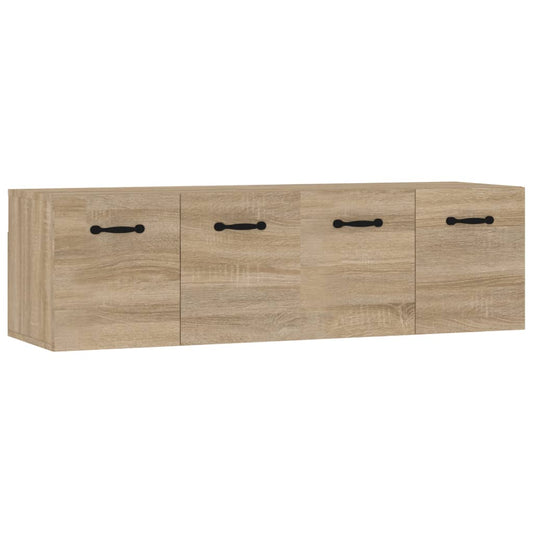 Nástěnné Skříňky 2 Ks Dub Sonoma 80X35X36,5 Cm Kompozitní Dřevo
