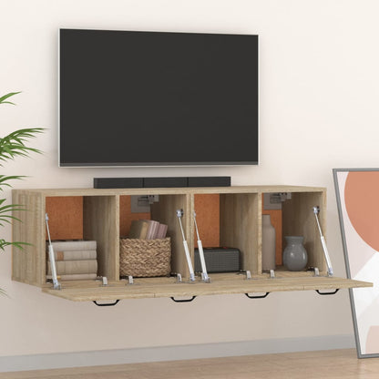 Nástěnné Skříňky 2 Ks Dub Sonoma 80X35X36,5 Cm Kompozitní Dřevo