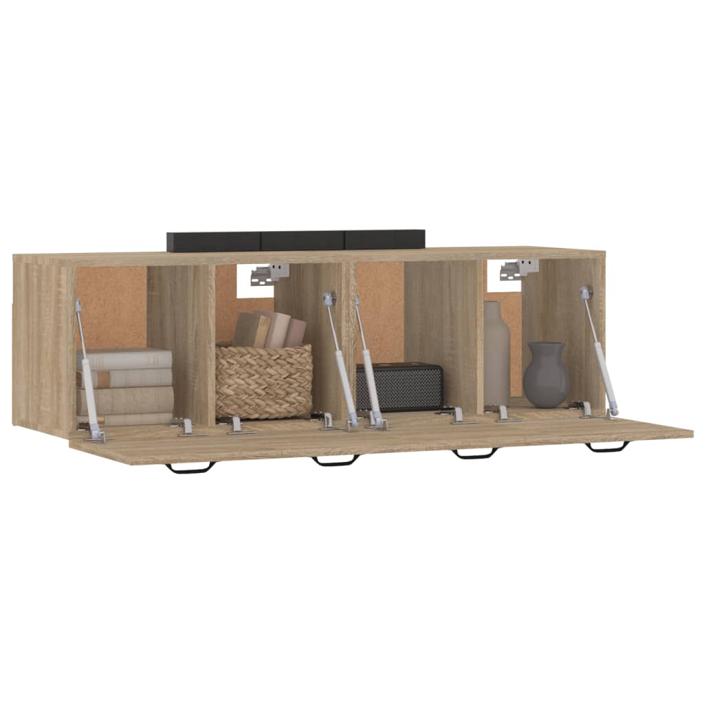 Nástěnné Skříňky 2 Ks Dub Sonoma 80X35X36,5 Cm Kompozitní Dřevo