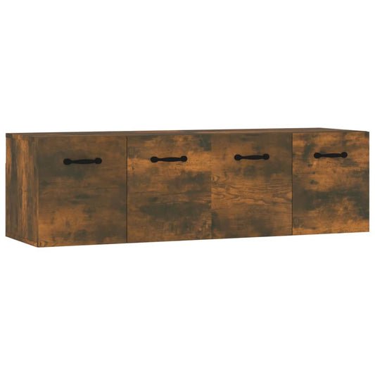 Nástěnné Skříňky 2 Ks Kouřový Dub 80 X 35 X 36,5 Cm Kompozit