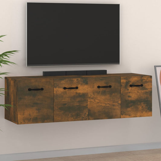 Nástěnné Skříňky 2 Ks Kouřový Dub 80 X 35 X 36,5 Cm Kompozit
