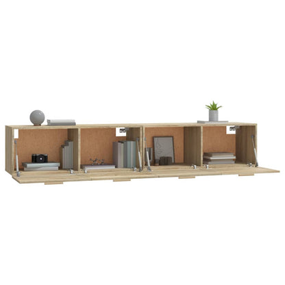 Nástěnné Skříňky 2 Ks Dub Sonoma 100X36,5X35Cm Kompozitní Dřevo