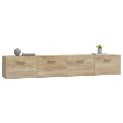 Nástěnné Skříňky 2 Ks Dub Sonoma 100X36,5X35Cm Kompozitní Dřevo