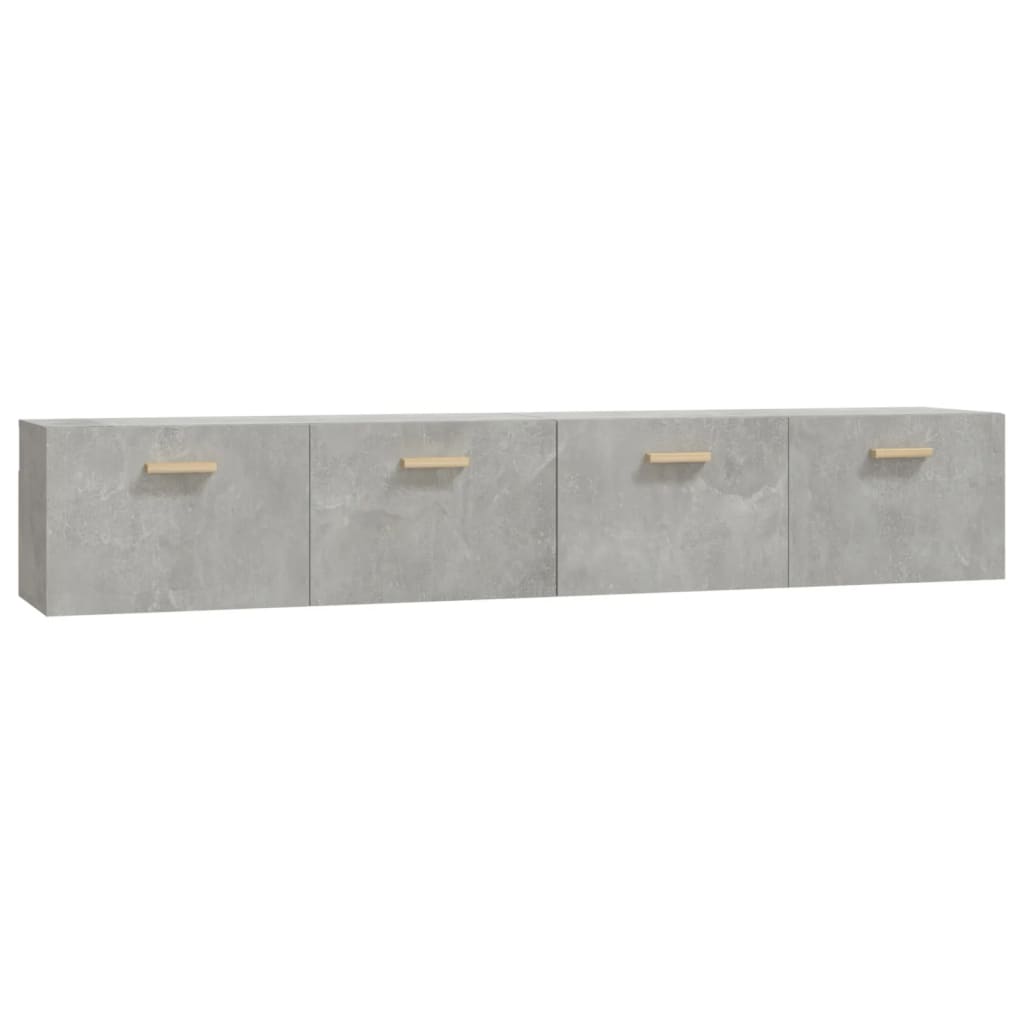Nástěnné Skříňky 2 Ks Betonově Šedé 100X36,5X35 Cm Kompozit