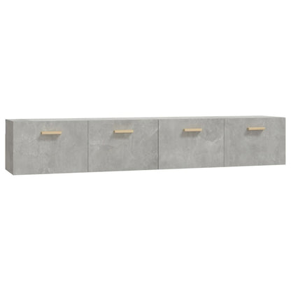 Nástěnné Skříňky 2 Ks Betonově Šedé 100X36,5X35 Cm Kompozit