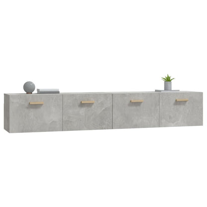 Nástěnné Skříňky 2 Ks Betonově Šedé 100X36,5X35 Cm Kompozit