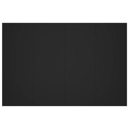 Čelo Postele Se Skříňkami Černé Kompozitní Dřevo