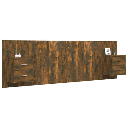 Čelo Postele Se Skříňkami Kompozitní Dřevo