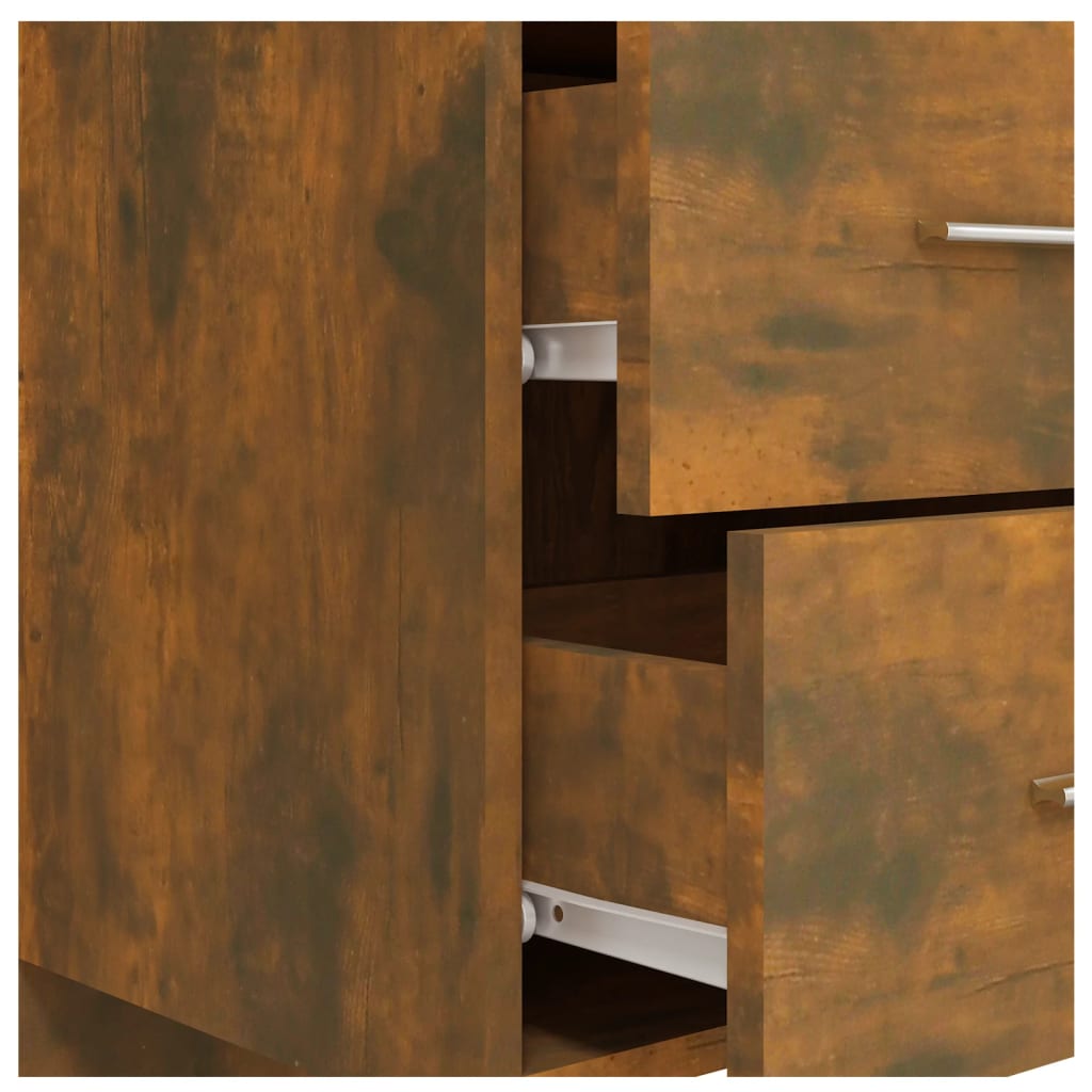 Čelo Postele Se Skříňkami Kompozitní Dřevo