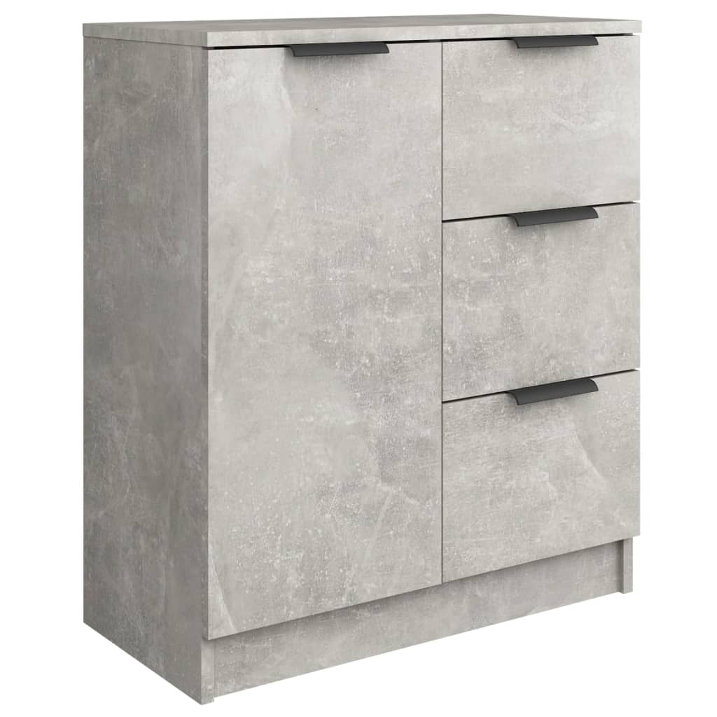 Příborníky 2 Ks Betonově Šedé 60 X 30 X 70 Cm Kompozitní Dřevo