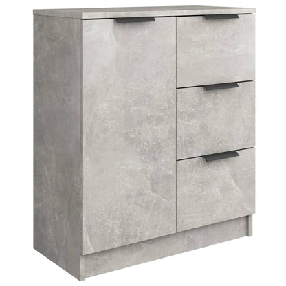 Příborníky 2 Ks Betonově Šedé 60 X 30 X 70 Cm Kompozitní Dřevo