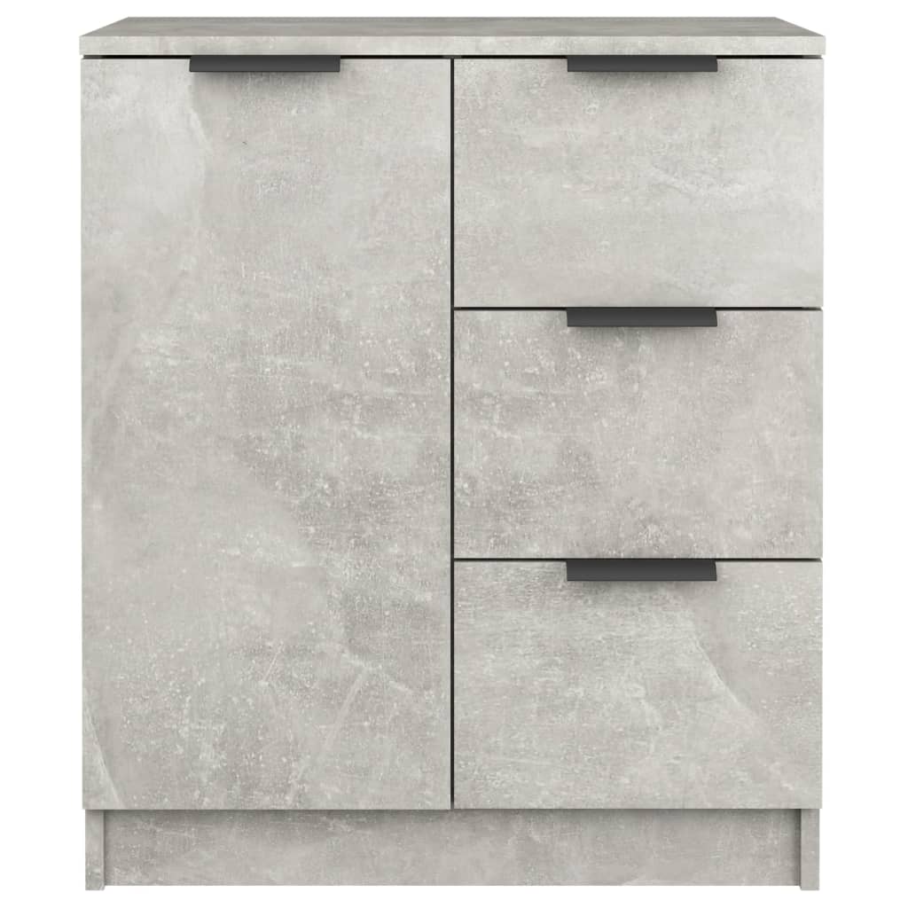 Příborníky 2 Ks Betonově Šedé 60 X 30 X 70 Cm Kompozitní Dřevo